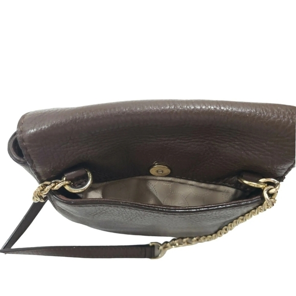 Michael Kors Fulton Crossbody Brown Leather Purs Bag. - Picture 5 of 12